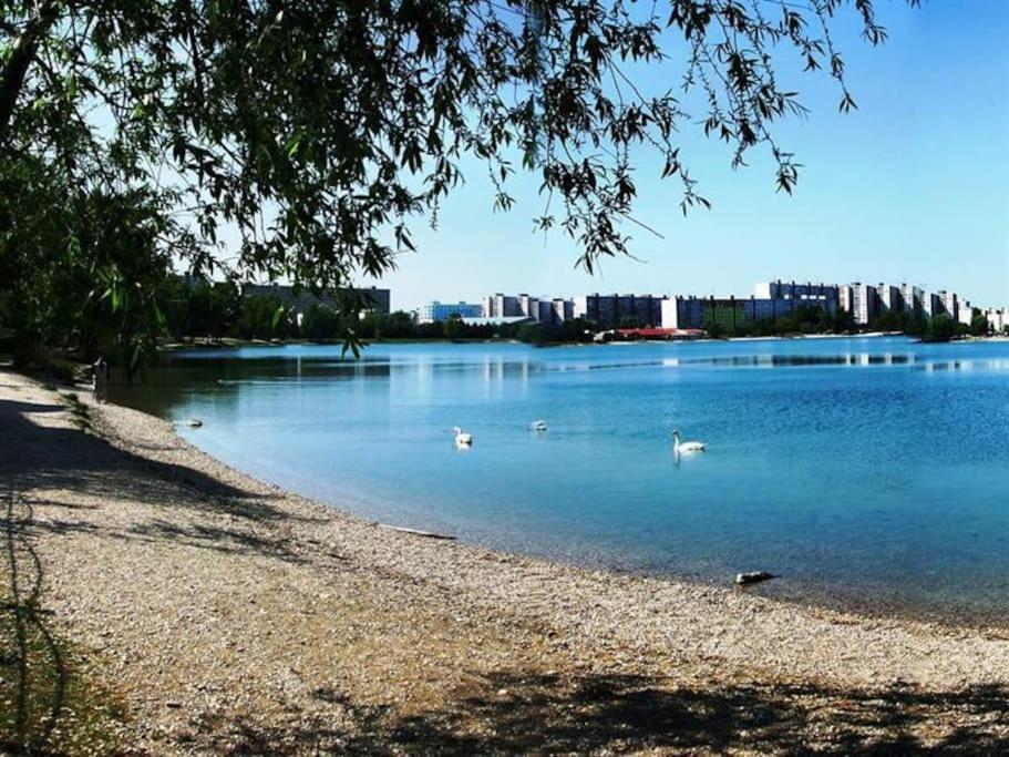 Lake Apartment, 2X Free Garage, 10 Mins To Centre Pressburg Exterior foto